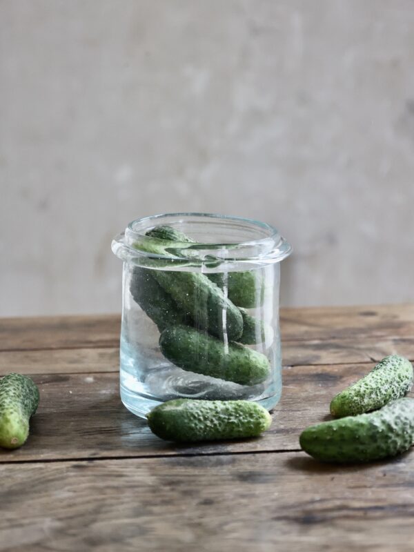 Fait main en verre recyclé