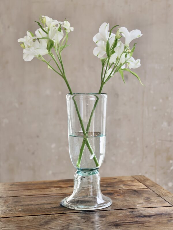 Fait main en verre recyclé