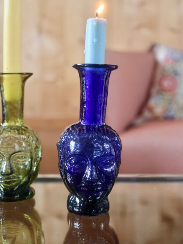 vase-tête-olive-head-face-vase-mouth-blown-recycled-glass