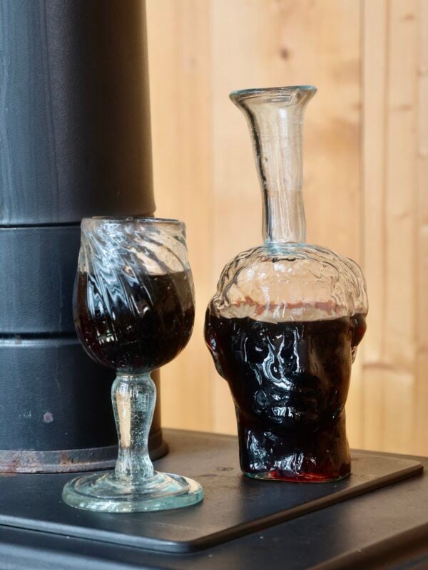 roma-transparent-face-vase-carafe-mouth-blown-recycled-glass