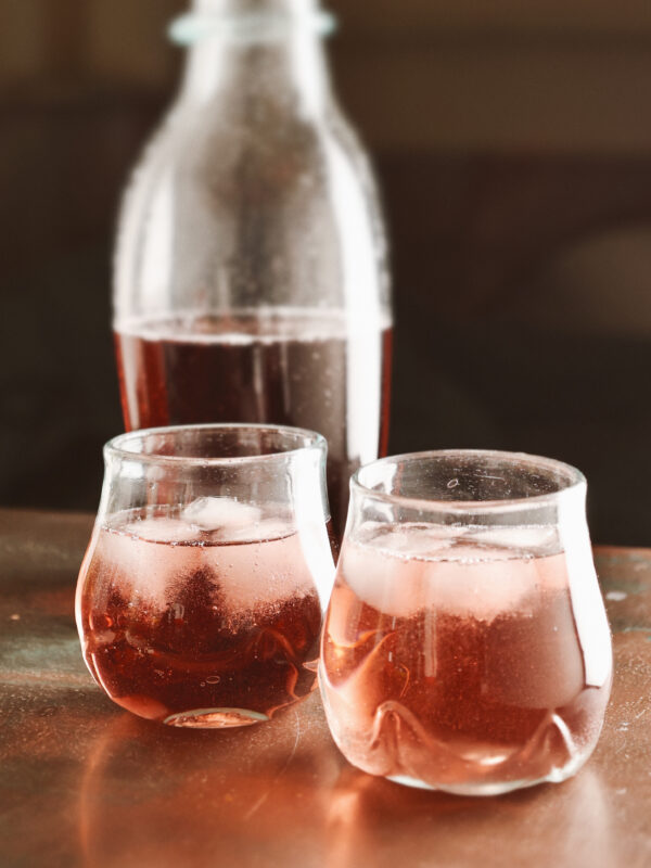 Handmade drinking glass recycled glass