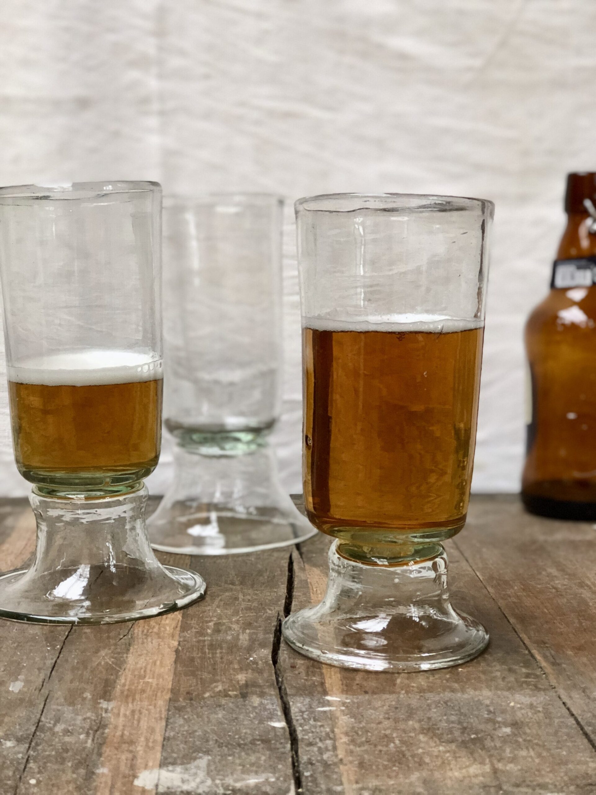 Fait main en verre recyclé