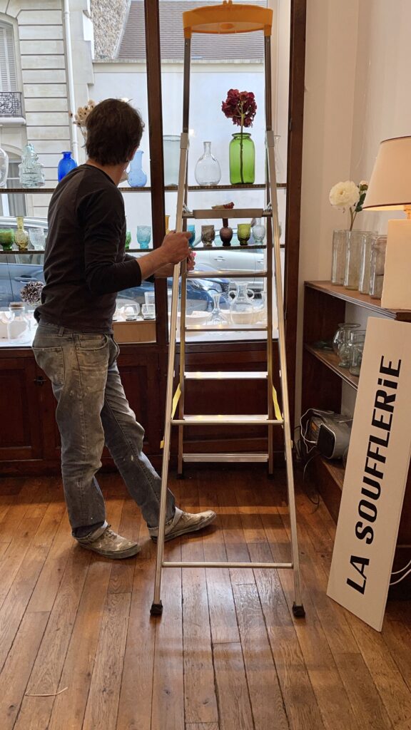 la soufflerie pop up shop set up