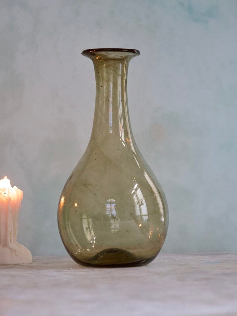 la-soufflerie-bistrot-long-fume-drinkware-carafe-pitcher-decanter-mouth-blown-recycled-glass