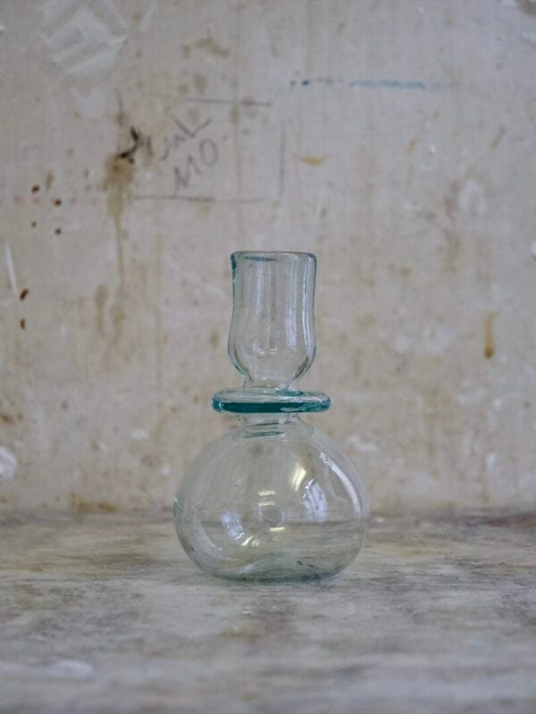 la-soufflerie-bougeoir-maggiore-transparent-mouth-blown-recycled-glass