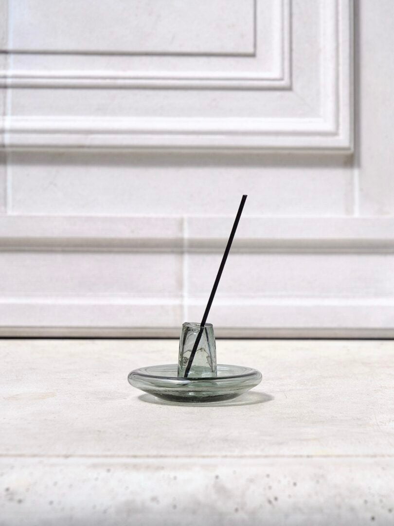 la-soufflerie-incense-holder-smoky-mouth-blown-recycled-glass