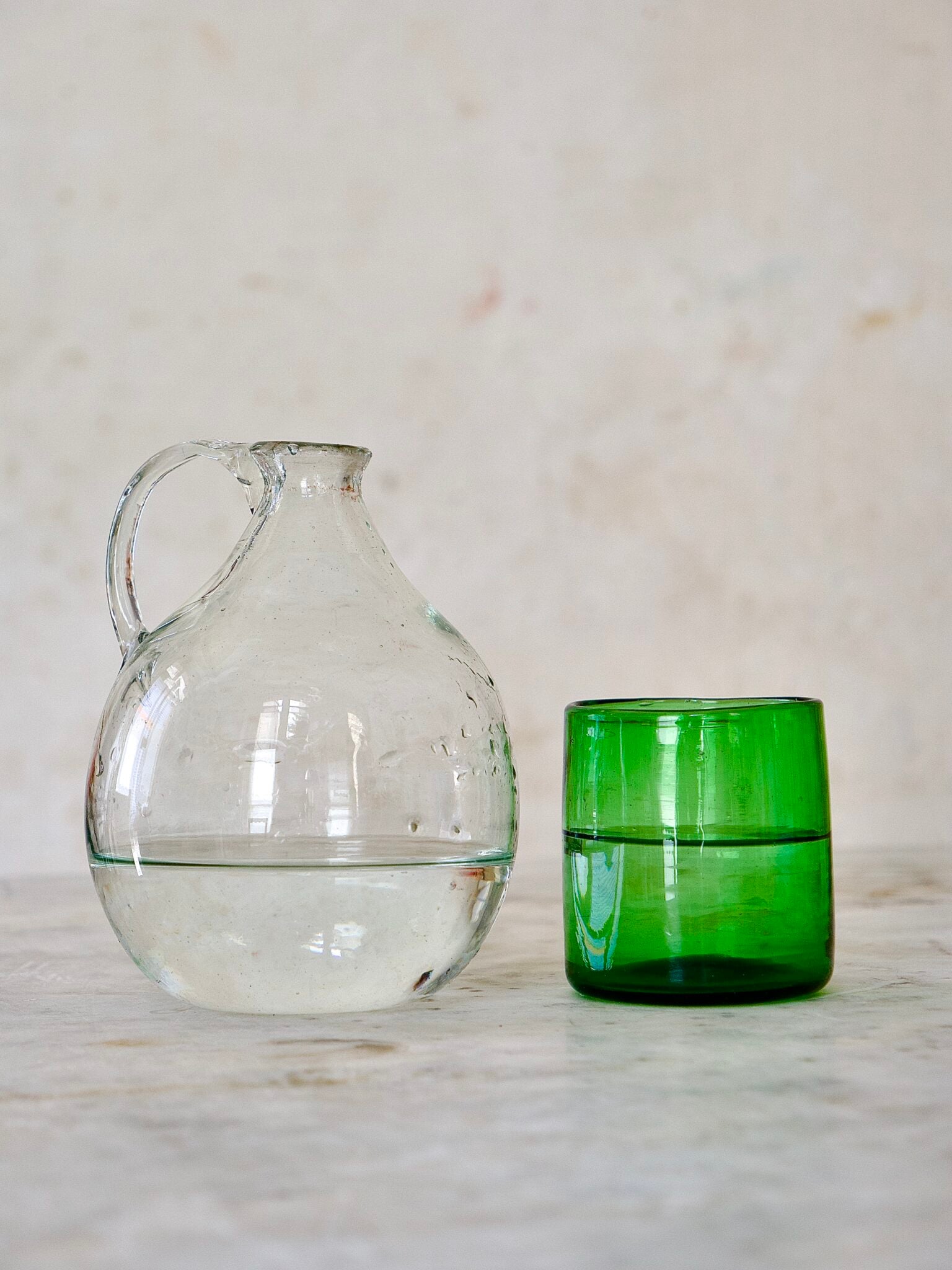 la-soufflerie-jug-roi-mouth-blown-recycled-glass