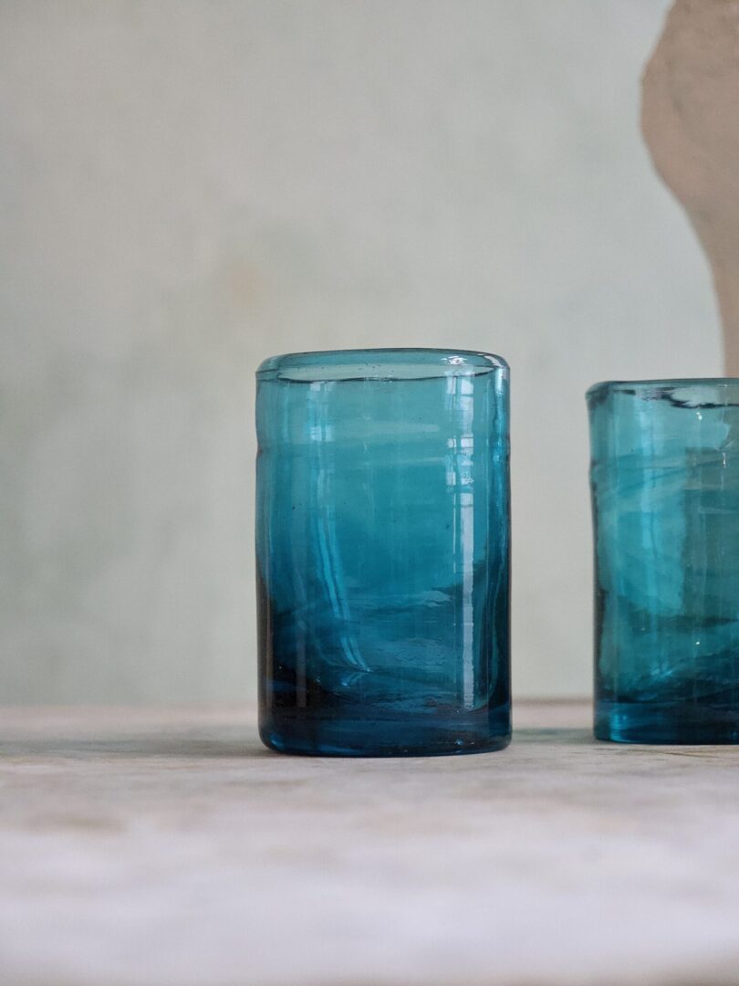 la-soufflerie-murano-moyen-turquoise-mouth-blown-recycled-glass