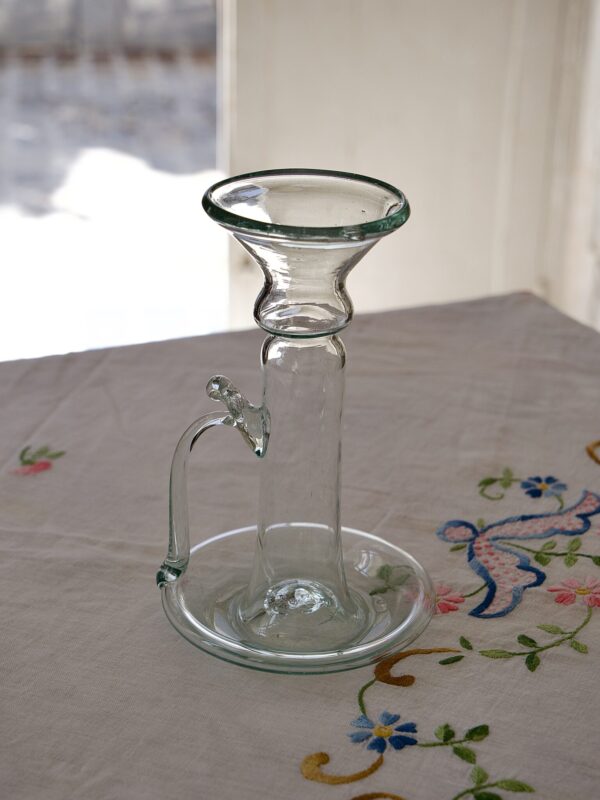 Porta Candele With Handle Transparent