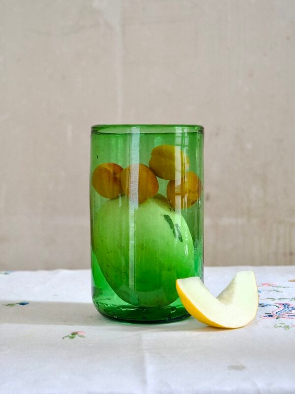 la-soufflerie-vase-droit-green-mouth-blown-recycled-glass