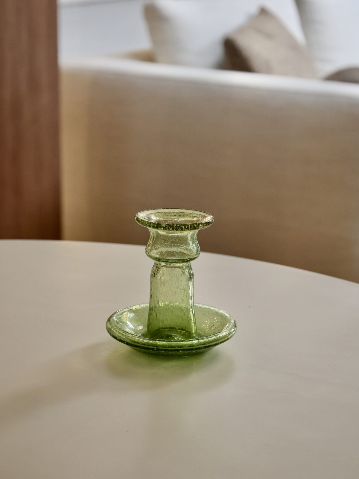 porta-candele-piccolo-light-green-bulles-candle-holder-mouth-blown-recycled-glass
