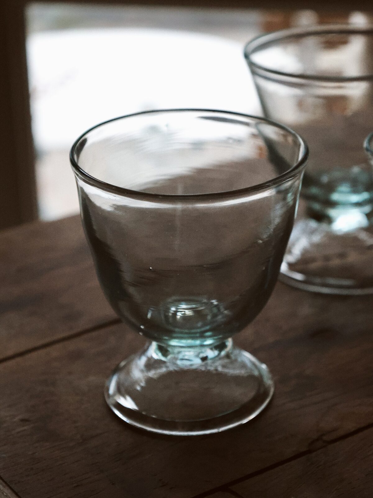 Handmade stemmed glass