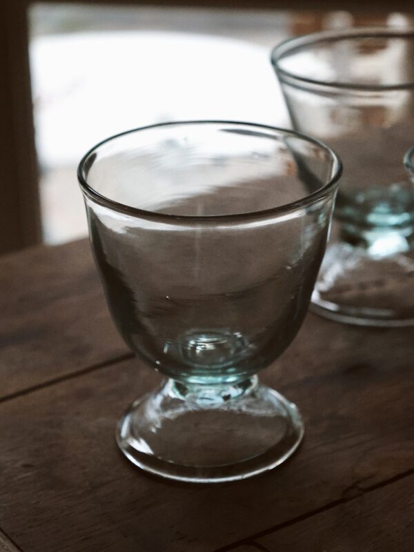 Handmade stemmed glass
